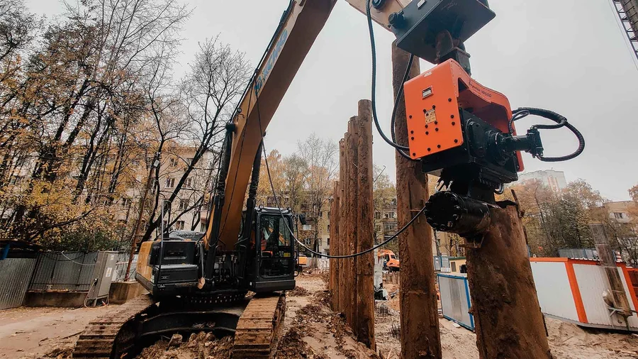 Вибропогружатели для шпунта Ларсена