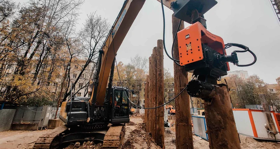 Вибропогружатели для шпунта Ларсена